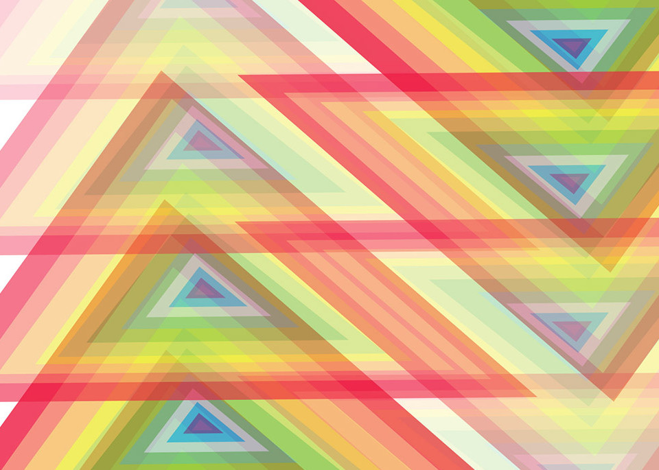 spectrum, triangle, wall art, graphic design, rainbow