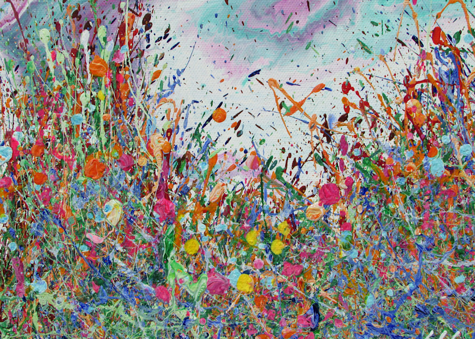 Delighted/Abstract Flowers Art/En Chuen Soo