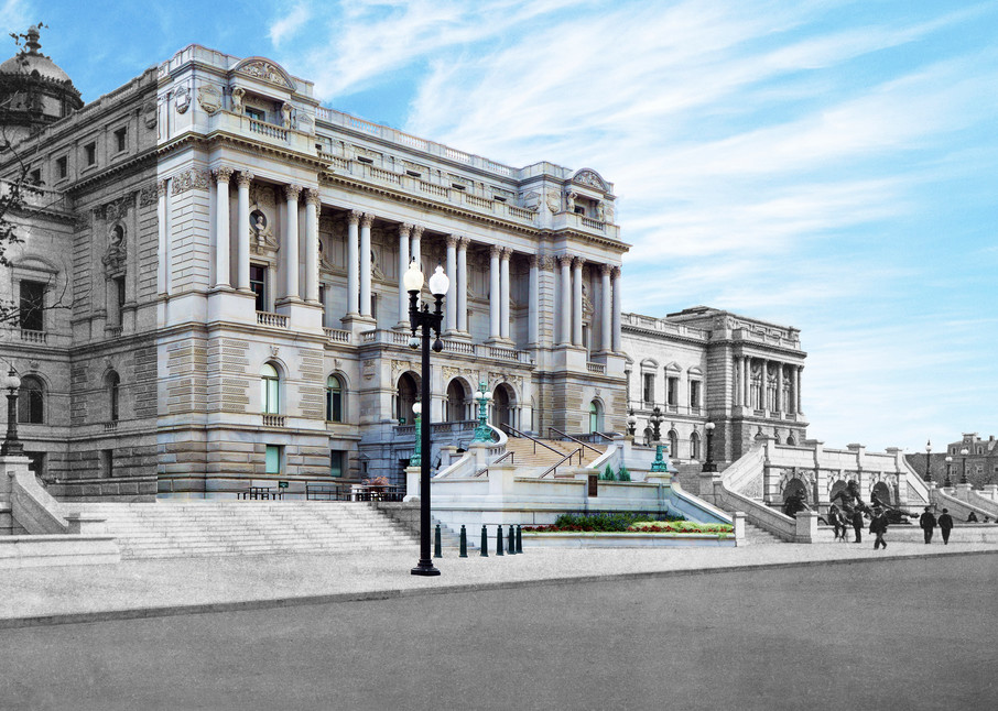 Library Of Congress, West Façade Art | Mark Hersch Photography