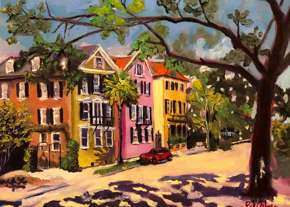 Fancy Street in Charleston | Fine Art Painting Print by Rick Osborn