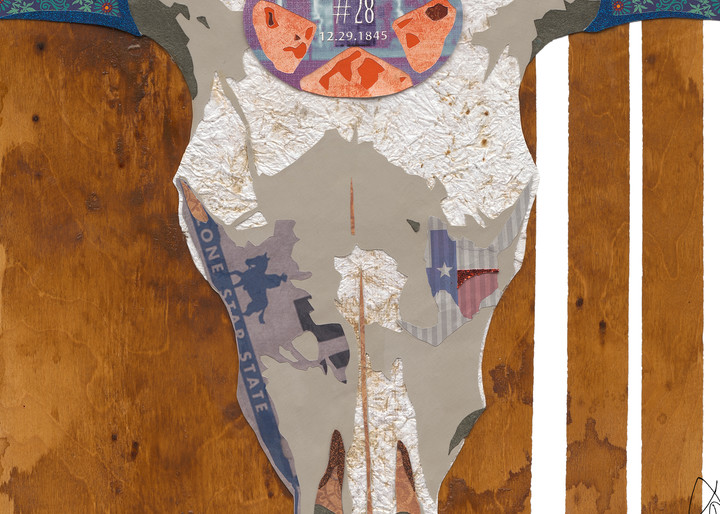 Longhorn Sckull Art | Kristi Abbott Gallery & Studio