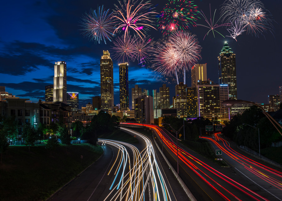Fireworks at Jackson Street Bridge | Susan J | Atlanta