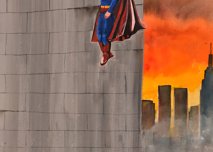 Steel - Superman Painting by Brandon Sines - Affordable Art