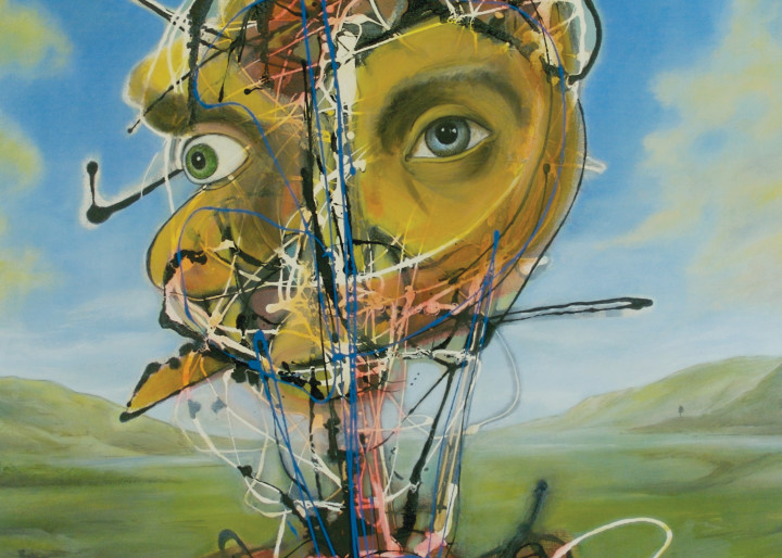 Reconstructed Man With Third Eye Art | Sandy Garnett Studio