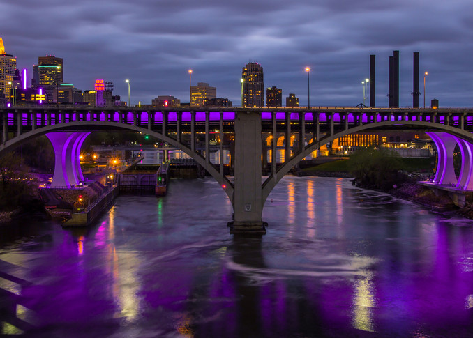 Purple for Prince - Minneapolis Purple Lights | William Drew