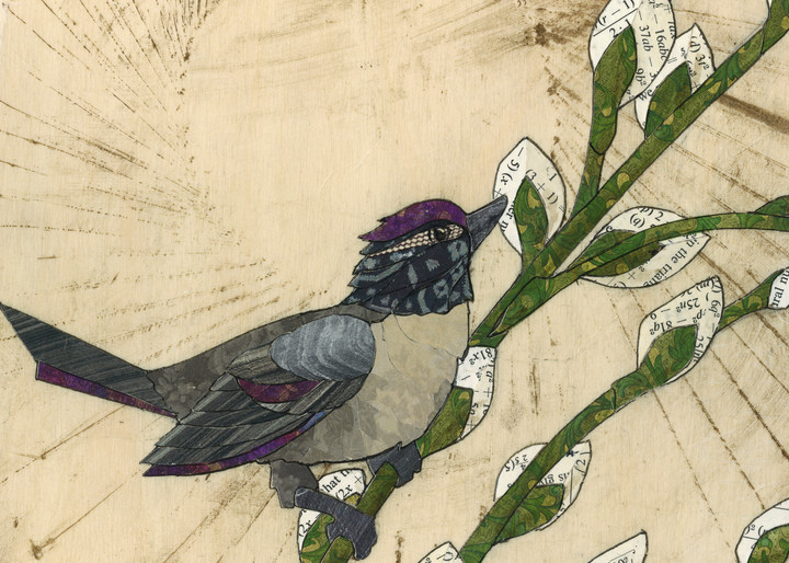 Spring Bird Art | Karen Sikie Paper Mosaic Studio