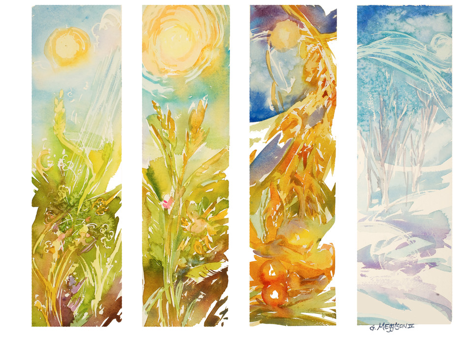Four Seasons 1 | Watercolor Landscapes | Gordon Meggison IV