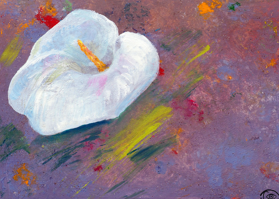 Abstract Flowerbed and Calla - Fine Prints on Canvas, Paper, Metal & More by Irina Malkmus
