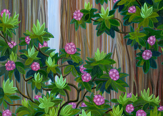 Rhodies Painting by Spencer Reynolds