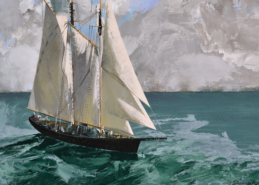 Sailboat On Sea Art | Lesa Delisi, Fine Arts