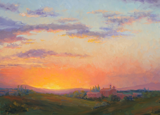 Sunset Over Tuscany Art | B. Oliver, Art