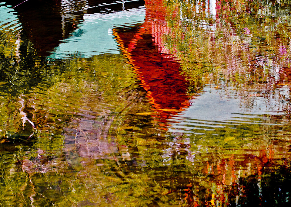 Photographic Wall Art, Reflections on Water of A House.