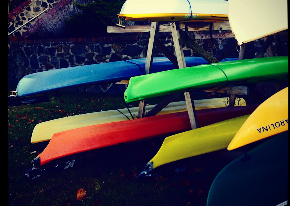 Kayaks Ready, Photo Print