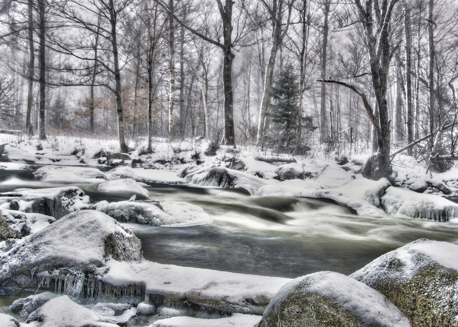 Winter On The Ausable Art | Michael Sandy Photography