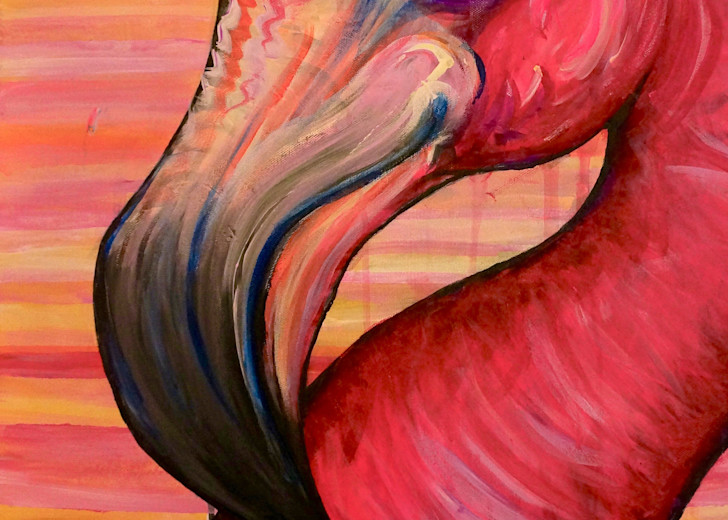 Funky Flamingo Art | Art by Trev: Trevor Griffin Fine Art