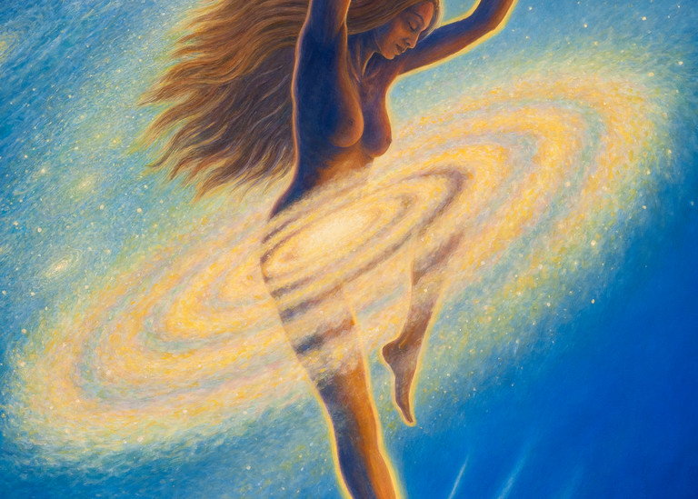 Dancing Across the Universe custom print from the original painting by Mark Henson