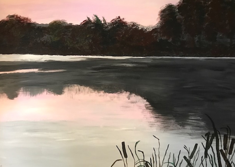 Pink Sunset Lake