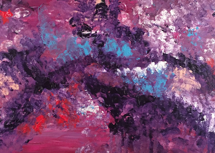 purple rhythmic abstract
