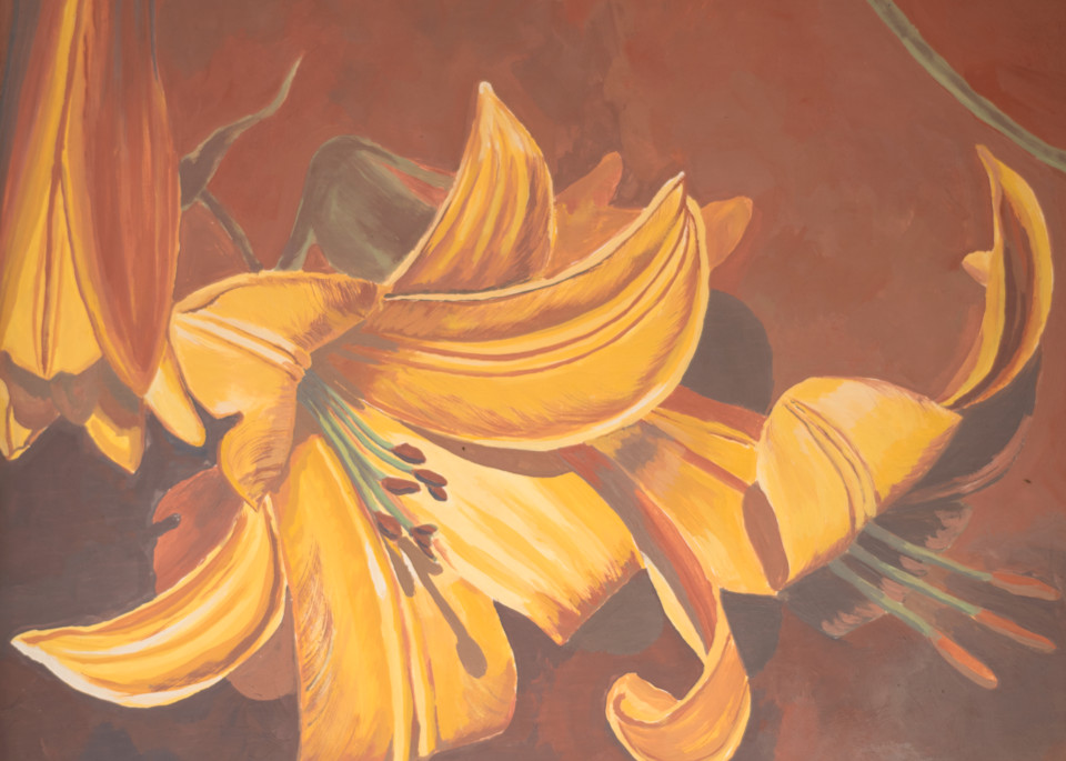 Copper Lily Art for Sale