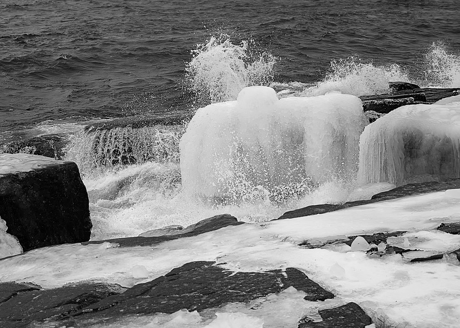 Lake Superior Cold Shower Photography Art | Dale Yakaites Photography