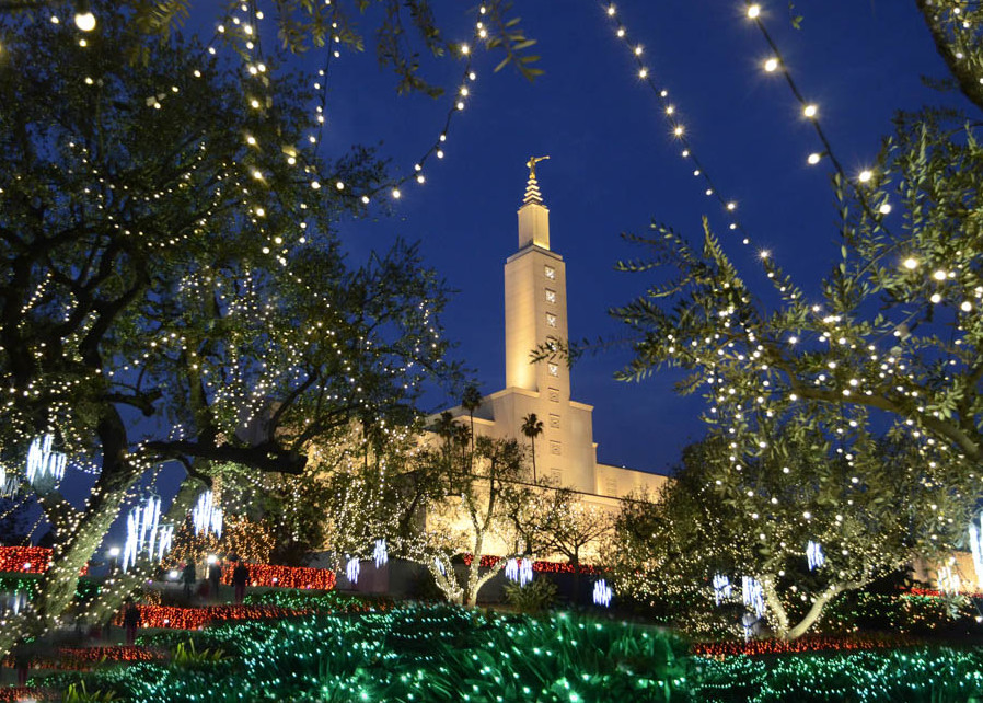 Los Angeles Temple - Christmas Lights