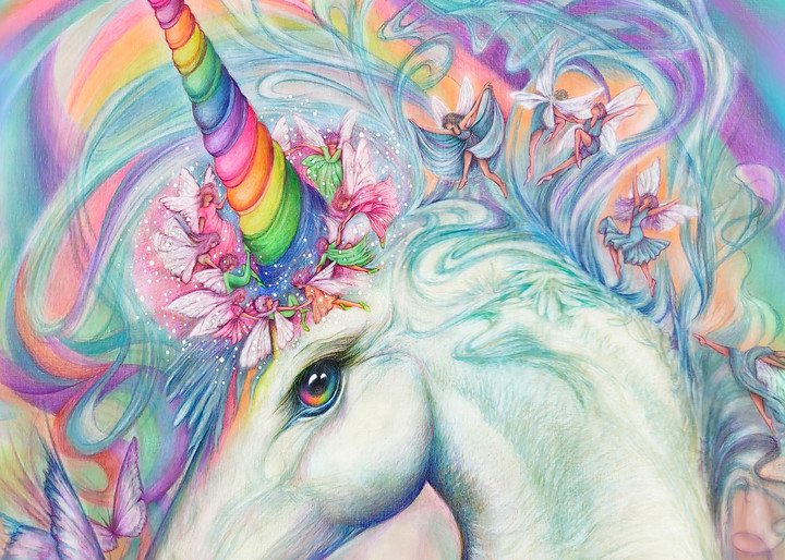 Unicorn's Enchanted Fairy Parade Art | Joan Marie Art
