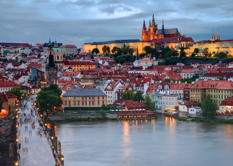 The Twilight Castle - Prague Praha Czech Republic | Limited Edition Nightscape