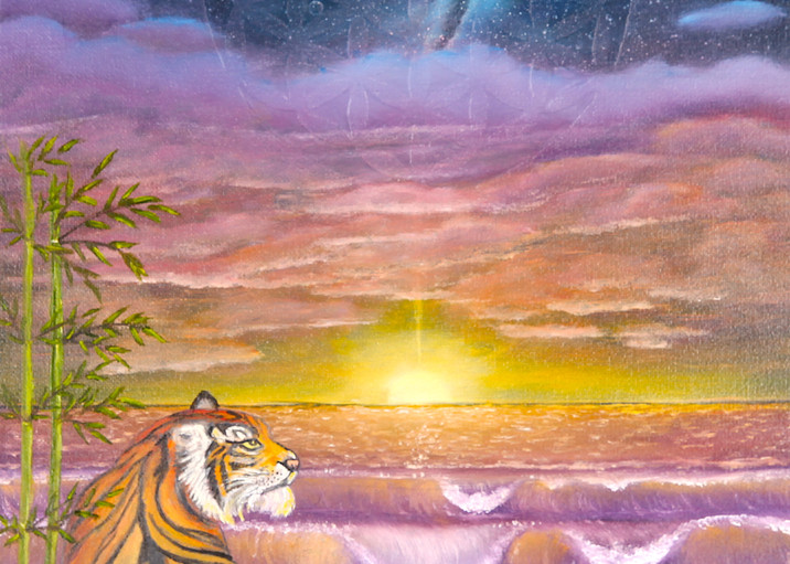 Sungazing Tiger Art | errymilart