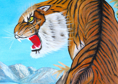 Tiger painting art: Shop Print / Errymil Batol Art