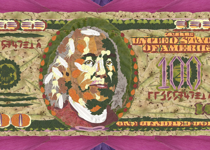 Hundred Dollar Bill (Ben Franklin) Art | smacartist
