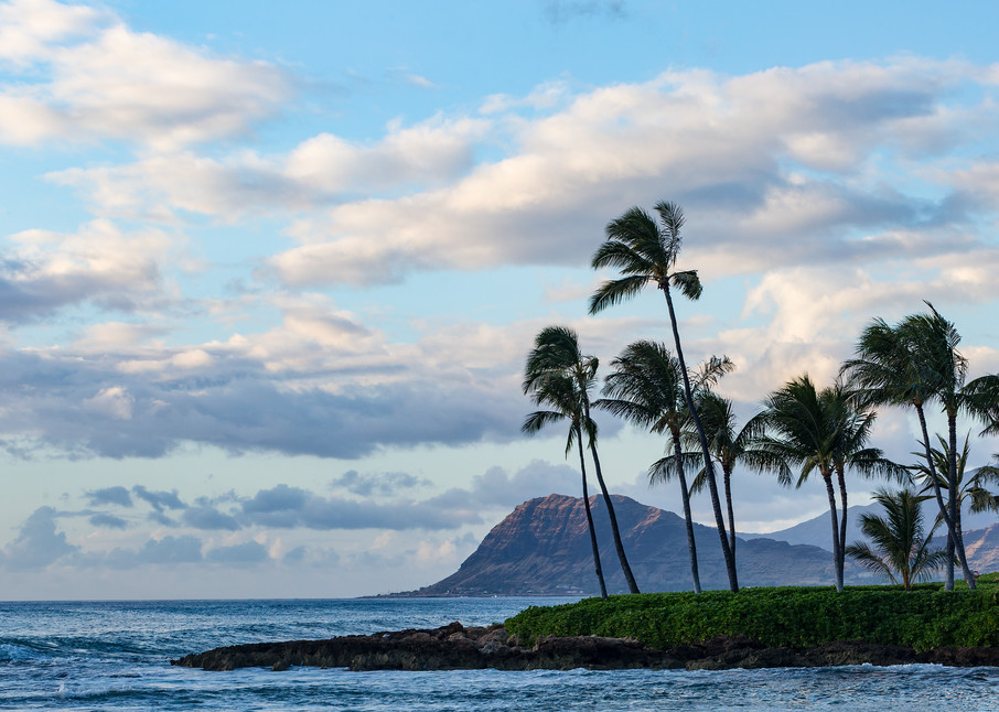 Paradise Cove Toward Pu'U'Ohulu Kai In Hawaii Photograph For Sale As Fine Art