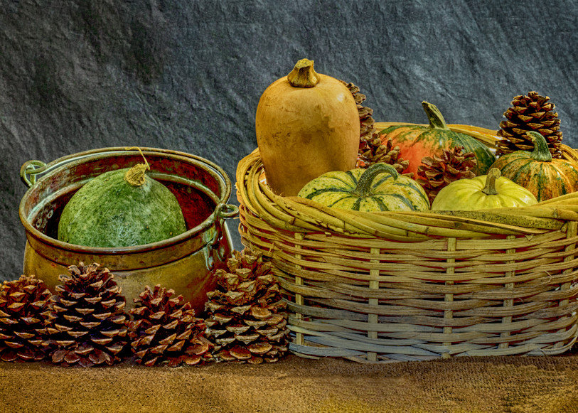 A Fine Art Photograph of Romantic Fruit Baskets by Michael Pucciarelli