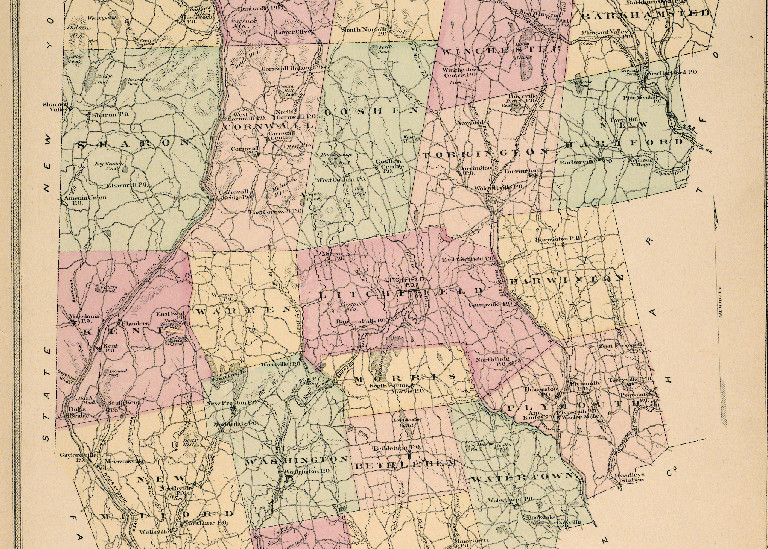 Map of Litchfield, CT