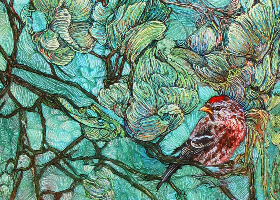 Aquamarine Labyrinth, crop 2 | Col Mitchell Contemporary Paper Artist