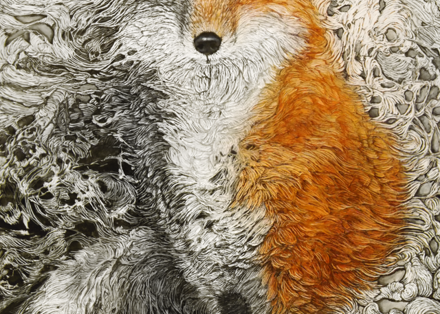 Vixen, Fox | Col Mitchell Contemporary Paper Artist