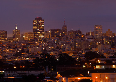 Full Moon Over SF by Josh Kimball Photography