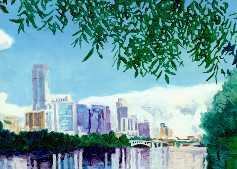 Skyline Pecan, Austin Art, The Art of Max Voss-Nester