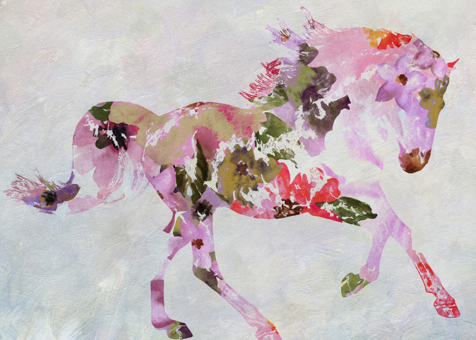 Horse Painting Boho 3 Art | Irena Orlov Art