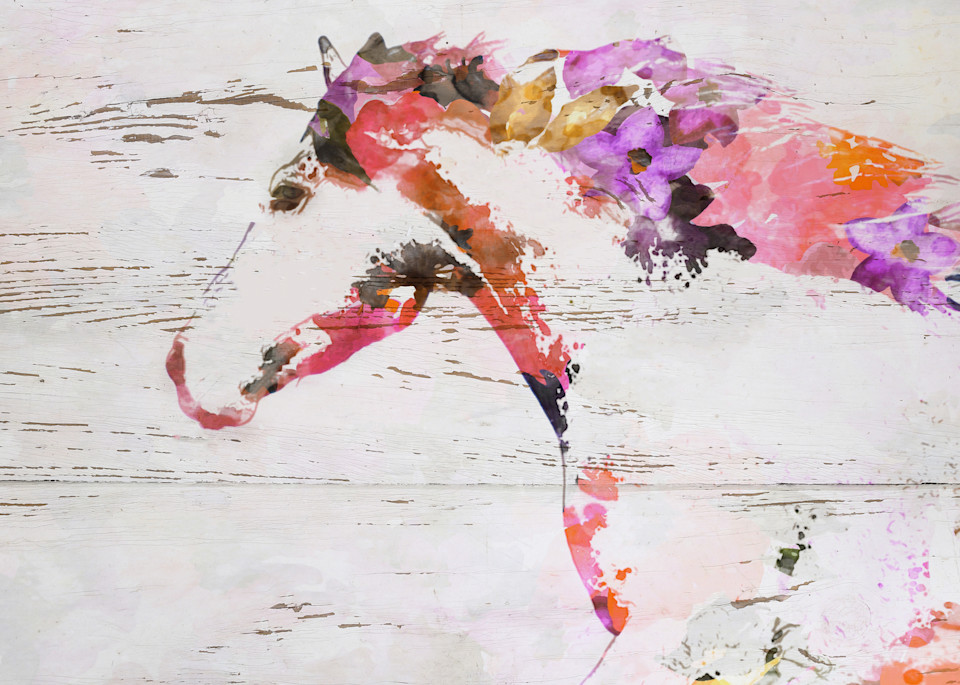 Running Boho Horse 2 Art | Irena Orlov Art