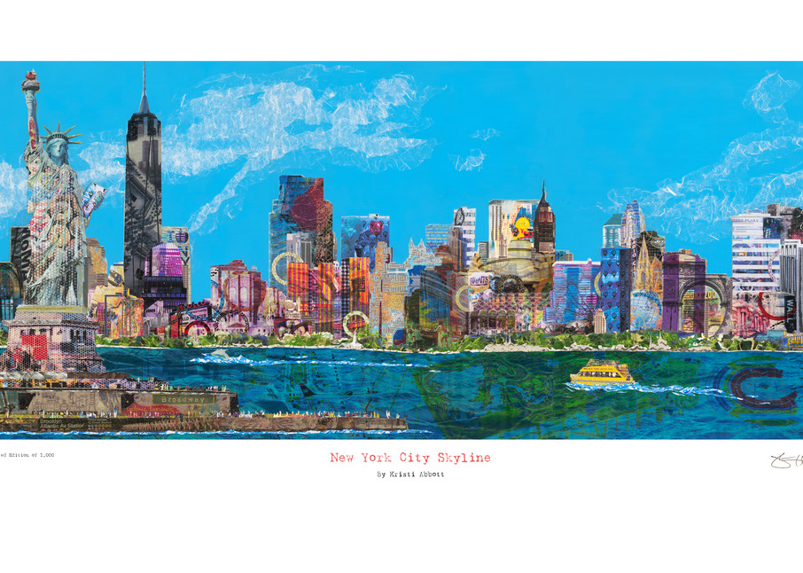 New York Skyline   Consolidated Art | Kristi Abbott Gallery & Studio