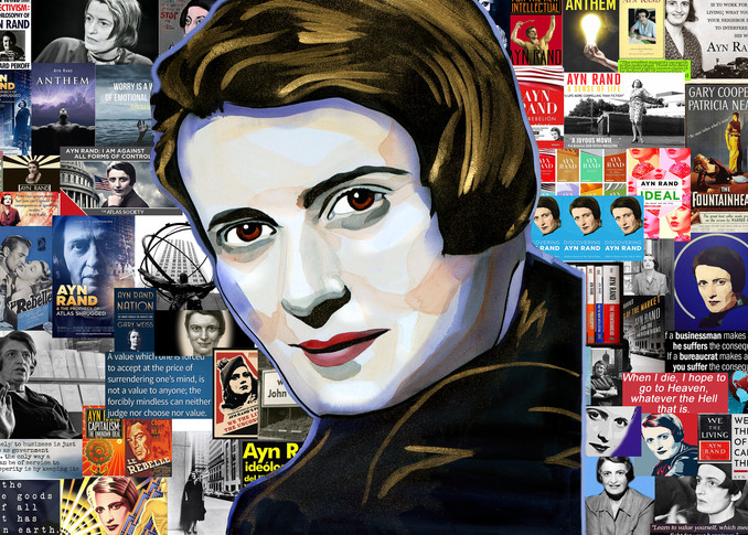 Ayn Rand Pop Art | William K. Stidham - heART Art