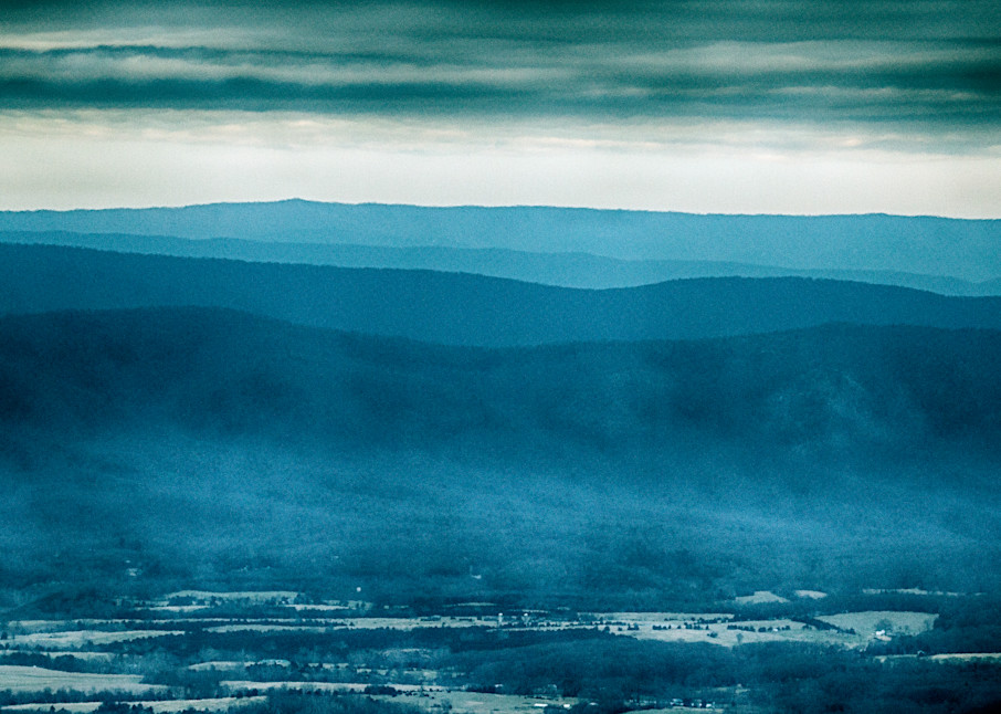 A Fine Art Photograph of a Cloudy Afternoon in Shenandoah National Park by Michael Pucciarelli