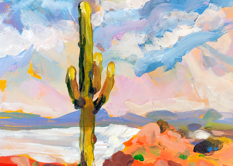Majestic Saguaro Standing Tall  Art | Charles Wallis