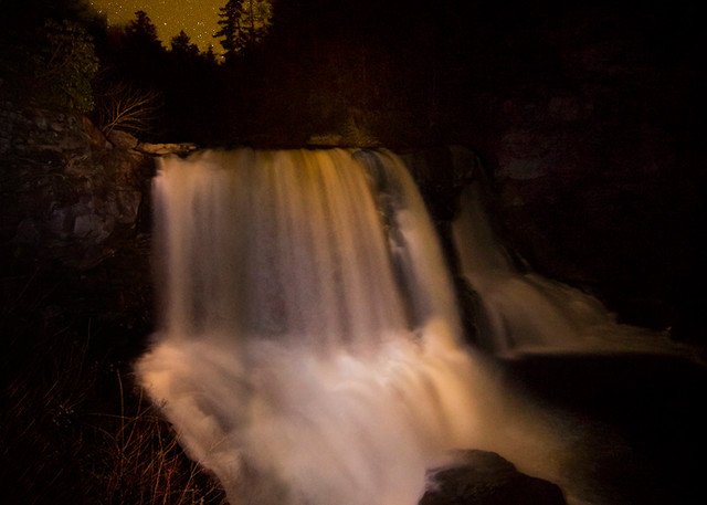 Blackwater falls Light Painting Photograph 1485  | Night Photography | Koral Martin Fine Art Photography