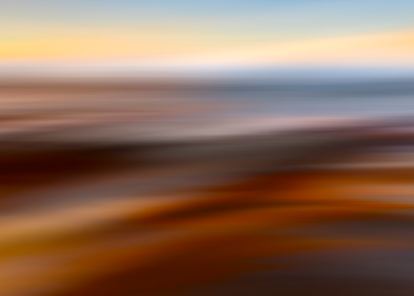 Sunset Wave Abstract Photography Art photo print