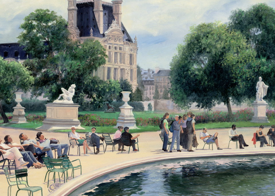 Jardin Des Tuileries Art | Oilartist - Haeffele Fine Art