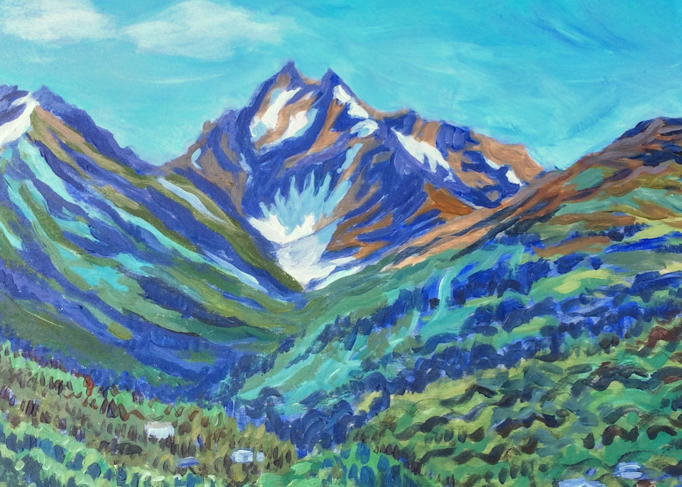 Kaladi Chugach Mountains Alaska art print
