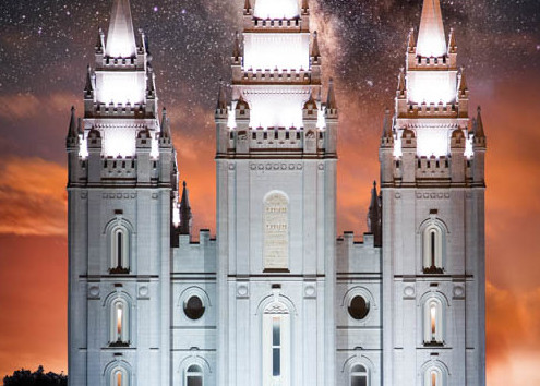 Salt Lake Temple - Milky Way