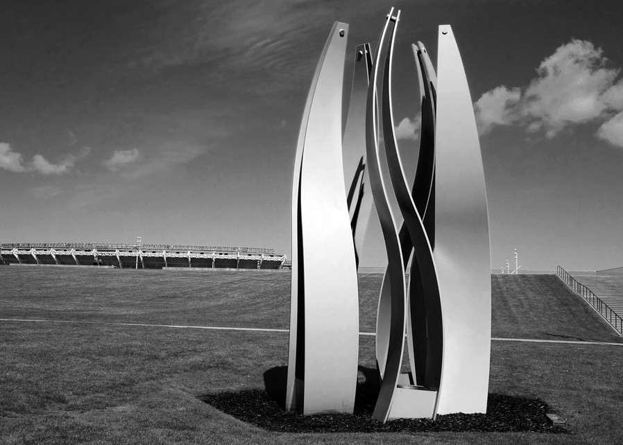 Steel Sculpture & Stadium Photography Art | Peter Welch