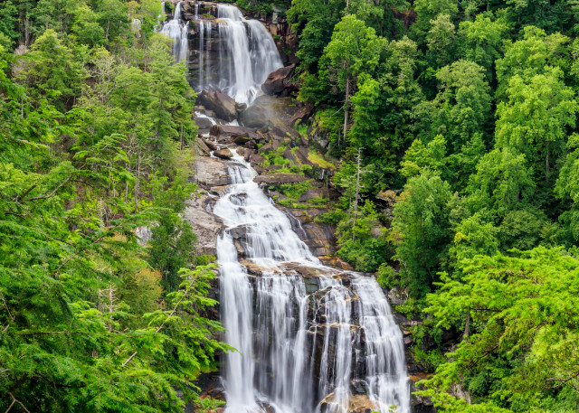 Blue Skies At Whitewater Falls Art | Red Rock Photography